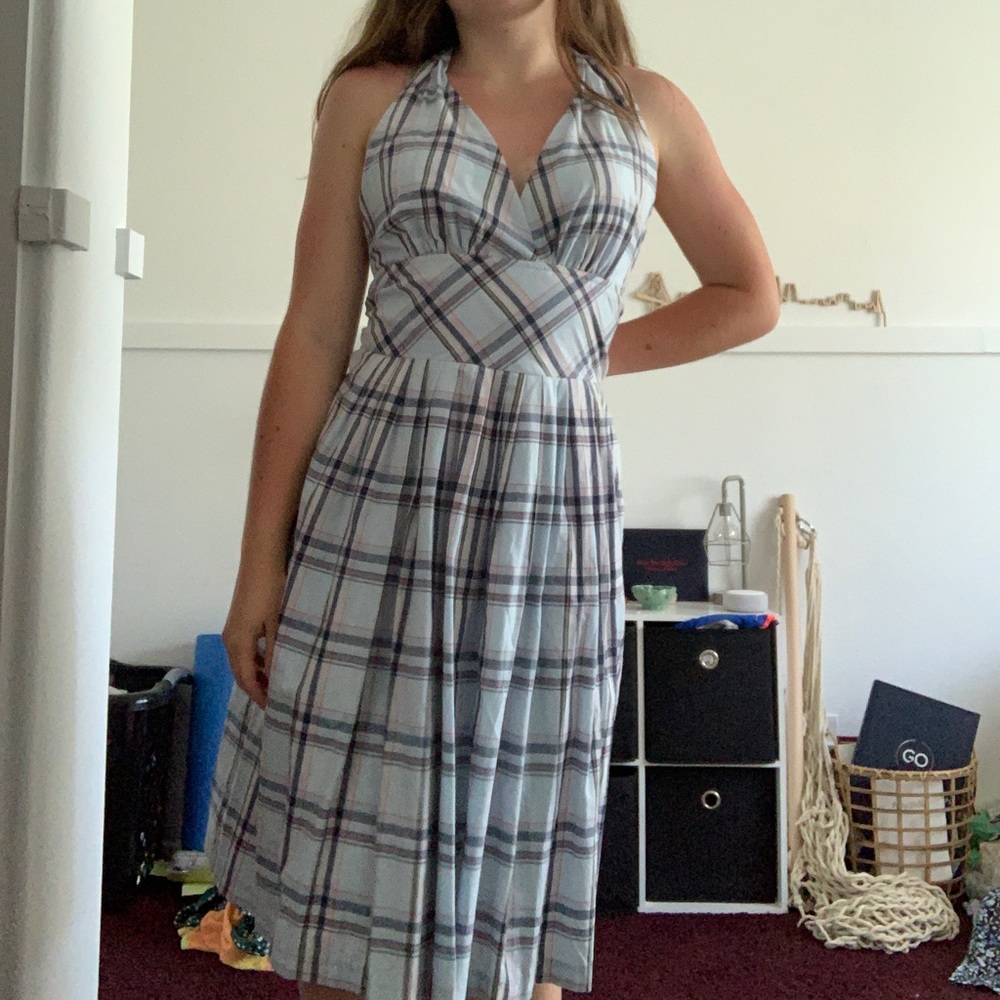 Plaid vintage dress